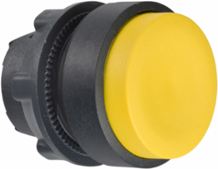 Harmony XB5 Yellow Projecting Pushbutton 22 mm, IP66, 2000000 Cycles