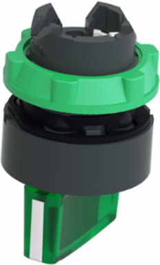 Harmony XB5 Illuminated Selector Switch Head, 22mm, Green Handle, IP69K