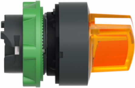 Harmony XB5 Illuminated Selector Switch Head, 22mm, Orange Handle, IP69K