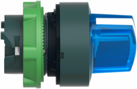 Harmony XB5 Illuminated Selector Switch Head, 22mm, Blue Handle, IP69K