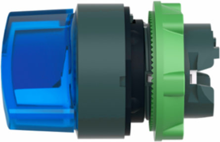 Harmony XB5 Illuminated Selector Switch Head, 22mm, Blue Handle, IP69K