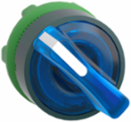 Harmony XB5 Illuminated Selector Switch Head, 22mm, Blue Handle, IP69K