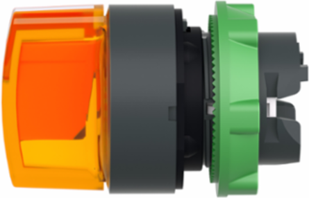 Harmony XB5 Illuminated Selector Switch Head, 22mm, Orange Handle, 3 Positions