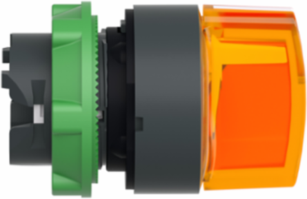 Harmony XB5 Illuminated Selector Switch Head, 22mm, Orange Handle, 3 Positions