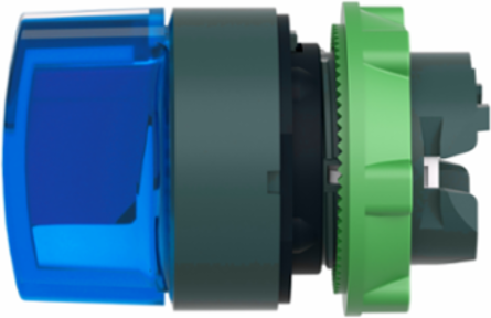 Blue Illuminated Selector Switch Head, 22mm, 3 Positions, IP69K