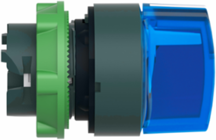 Blue Illuminated Selector Switch Head, 22mm, 3 Positions, IP69K