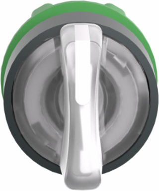 Harmony XB5 22mm Illuminated Selector Switch Head, 3 Positions, Dark Grey Plastic