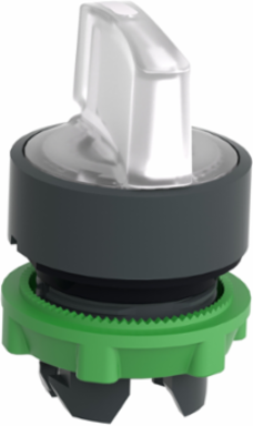 Harmony XB5 22mm Illuminated Selector Switch Head, 3 Positions, Dark Grey Plastic