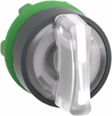 Harmony XB5 22mm Illuminated Selector Switch Head, 3 Positions, Dark Grey Plastic