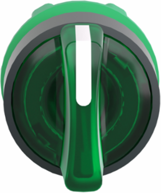 Harmony XB5 Illuminated Selector Switch Head, 22mm, Green Handle, IP69K