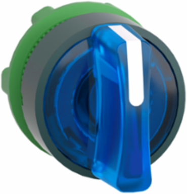 Harmony XB5 Illuminated Selector Switch Head, 22mm, Blue Handle, IP69K