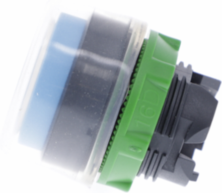Harmony XB5 22mm Blue Non-Illuminated Push Button Head, Spring Return, IP66/IP67/IP69K