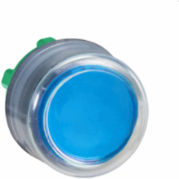 Harmony XB5 22mm Blue Non-Illuminated Push Button Head, Spring Return, IP66/IP67/IP69K
