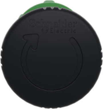 Mushroom Push Button Head 40mm, Black, IP66, Latching