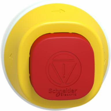 Harmony XB5 Antimicrobial Emergency Stop Head, 22mm, IP66/IP67