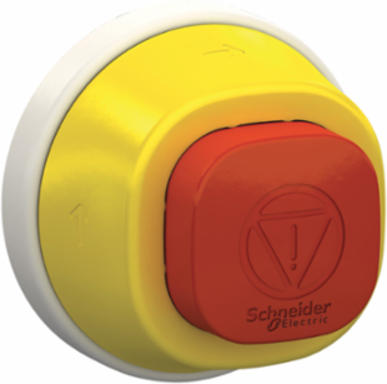 Harmony XB5 Antimicrobial Emergency Stop Head, 22mm, Red LED, 110-120V AC