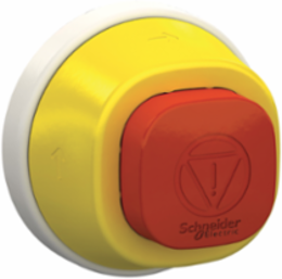 Harmony XB5 Antimicrobial Emergency Stop Head, 22mm, Red LED, 110-120V AC