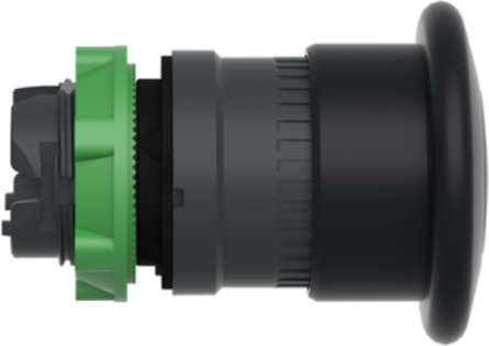 Harmony XB5 Black 40mm Mushroom Pushbutton Head, IP66, Latching