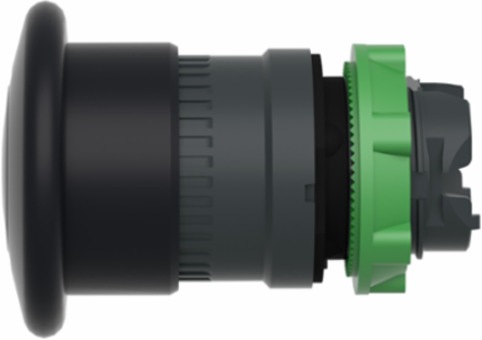 Harmony XB5 Black 40mm Mushroom Pushbutton Head, IP66, Latching