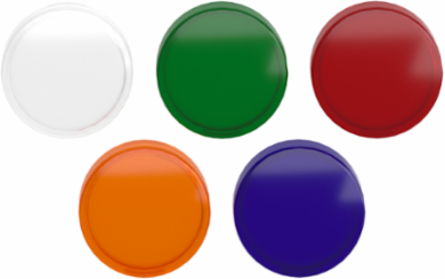 Harmony XB5 LED Pilot Light Head, 22mm, 5 Colors, IP66, Round Design