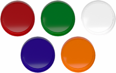 Harmony XB5 LED Pilot Light Head, 22mm, 5 Colors, IP66, Round Design