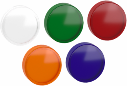 Harmony XB5 LED Pilot Light Head, 22mm, 5 Colors, IP66, Round Design