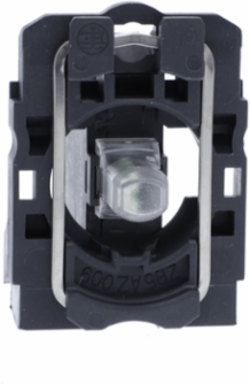Light block with body fixing collar, Harmony XB5, plastic, orange, integral LED, 110…120V AC