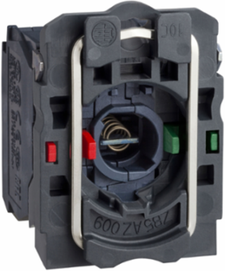Harmony XB5 Light Block, Plastic, Blue, 1NO+1NC, BA9s Base, 250V