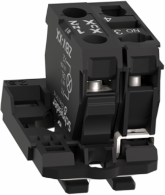 Harmony XB5 Complete Body/Contact Assembly with Universal LED, 110-120V, 1NO