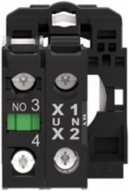 Harmony XB5 Complete Body/Contact Assembly with Universal LED, 110-120V, 1NO