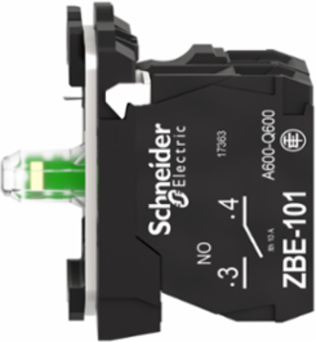 Harmony XB5 Complete Body/Contact Assembly with Universal LED, 110-120V, 1NO
