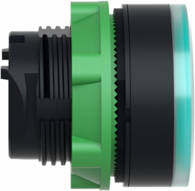 Harmony XB5 22mm Green Illuminated Push Button Head, IP66, Spring Return