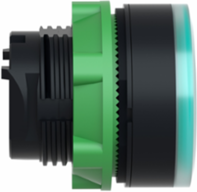 Harmony XB5 22mm Green Illuminated Push Button Head, IP66, Spring Return