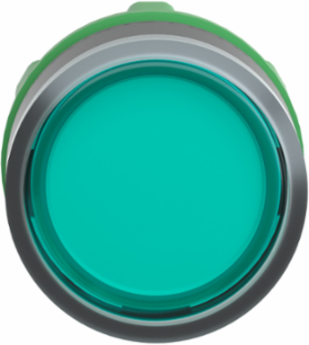Harmony XB5 22mm Green Illuminated Push Button Head, IP66, Spring Return