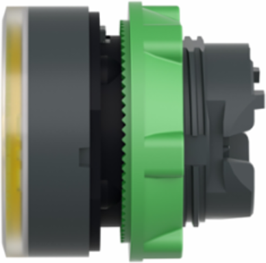 Harmony XB5 22mm Yellow Illuminated Push Button Head, IP66, Spring Return