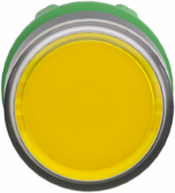 Harmony XB5 22mm Yellow Illuminated Push Button Head, IP66, Spring Return