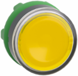 Harmony XB5 22mm Yellow Illuminated Push Button Head, IP66, Spring Return