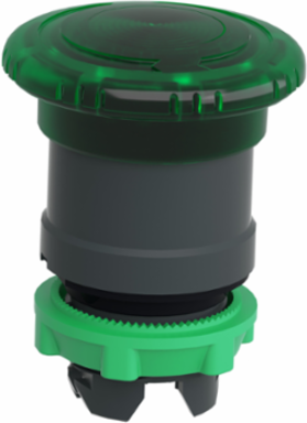 Harmony XB5 Green Mushroom Head, 40mm, 22mm, IP66, Latching