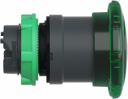 Harmony XB5 Green Mushroom Head, 40mm, 22mm, IP66, Latching