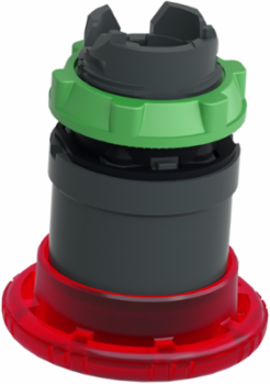 Red Mushroom Emergency Stop Push Button, 40mm, IP66, LED