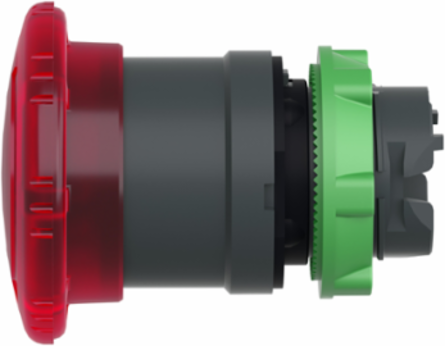 Red Mushroom Emergency Stop Push Button, 40mm, IP66, LED