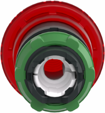 Red Mushroom Emergency Stop Push Button, 40mm, IP66, LED
