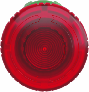 Red Mushroom Emergency Stop Push Button, 40mm, IP66, LED