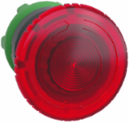 Red Mushroom Emergency Stop Push Button, 40mm, IP66, LED