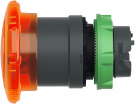 Orange Mushroom Head for Illuminated Push Button 40mm, IP66, Latching