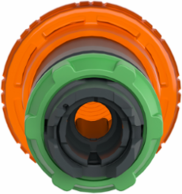 Orange Mushroom Head for Illuminated Push Button 40mm, IP66, Latching