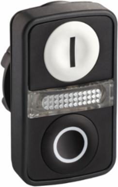 Harmony XB5 Illuminated Double Headed Push Button, 22mm, IP66/IP67/IP69K
