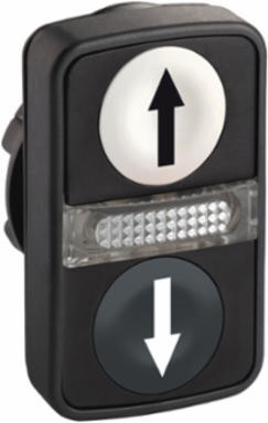 Harmony XB5 Double Head Push Button, 22mm, IP66, -25-70°C Operating Temperature
