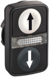 Harmony XB5 Double Head Push Button, 22mm, IP66, -25-70°C Operating Temperature