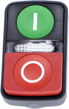 Harmony XB5 Illuminated Double Head Push Button 22mm, IP66/IP69K, Spring Return